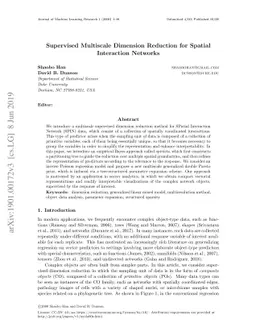 Supervised Multiscale Dimension Reduction for Spatial Interaction
  Networks