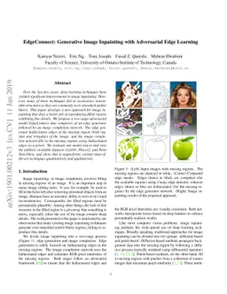 EdgeConnect: Generative Image Inpainting with Adversarial Edge Learning