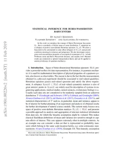 Statistical inference for Bures-Wasserstein barycenters