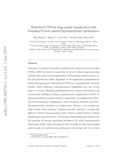 Multi-level CNN for lung nodule classification with Gaussian Process
  assisted hyperparameter optimization