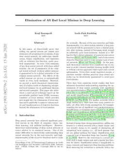 Elimination of All Bad Local Minima in Deep Learning