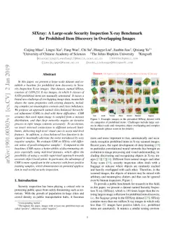 SIXray : A Large-scale Security Inspection X-ray Benchmark for
  Prohibited Item Discovery in Overlapping Images