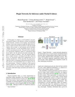 Plugin Networks for Inference under Partial Evidence