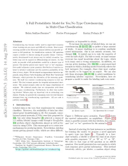 A Full Probabilistic Model for Yes/No Type Crowdsourcing in Multi-Class
  Classification