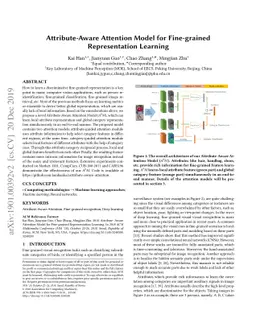 Attribute-Aware Attention Model for Fine-grained Representation Learning