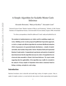 A Simple Algorithm for Scalable Monte Carlo Inference