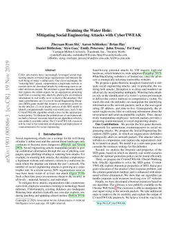 Draining the Water Hole: Mitigating Social Engineering Attacks with
  CyberTWEAK