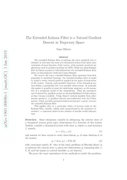 The Extended Kalman Filter is a Natural Gradient Descent in Trajectory
  Space