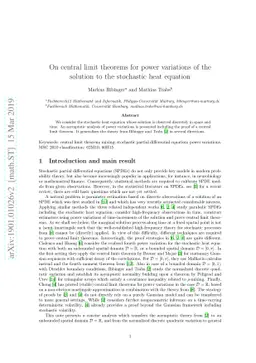 On central limit theorems for power variations of the solution to the
  stochastic heat equation