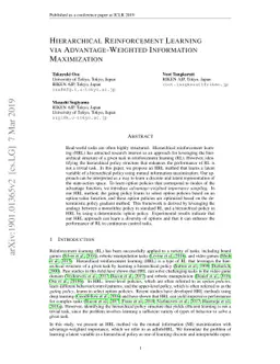 Hierarchical Reinforcement Learning via Advantage-Weighted Information
  Maximization