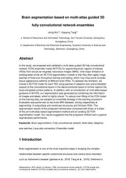 Brain segmentation based on multi-atlas guided 3D fully convolutional
  network ensembles
