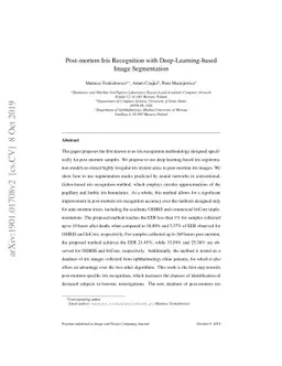 Post-mortem Iris Recognition with Deep-Learning-based Image Segmentation