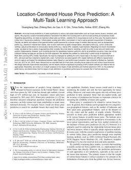 Location-Centered House Price Prediction: A Multi-Task Learning Approach