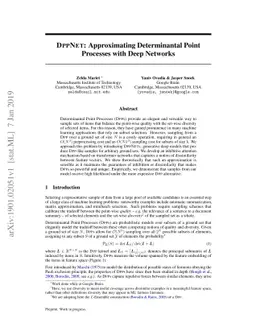 DPPNet: Approximating Determinantal Point Processes with Deep Networks