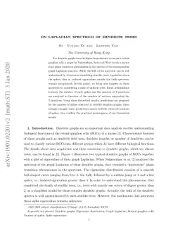 On Laplacian spectrum of dendrite trees