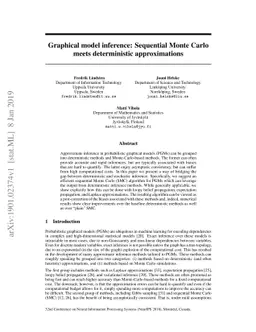 Graphical model inference: Sequential Monte Carlo meets deterministic
  approximations