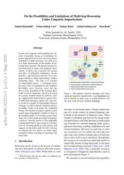 On the Possibilities and Limitations of Multi-hop Reasoning Under
  Linguistic Imperfections