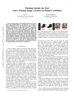 Thinking Outside the Pool: Active Training Image Creation for Relative
  Attributes