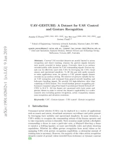 UAV-GESTURE: A Dataset for UAV Control and Gesture Recognition