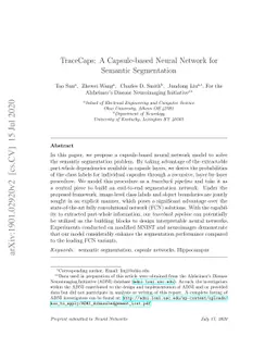 TraceCaps: A Capsule-based Neural Network for Semantic Segmentation