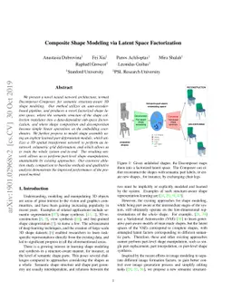 Composite Shape Modeling via Latent Space Factorization