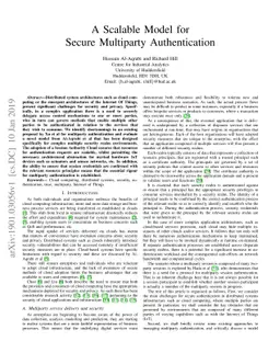 A Scalable Model for Secure Multiparty Authentication