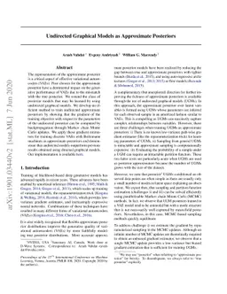 Undirected Graphical Models as Approximate Posteriors