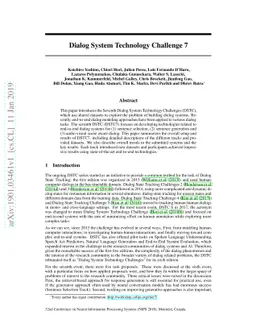 Dialog System Technology Challenge 7