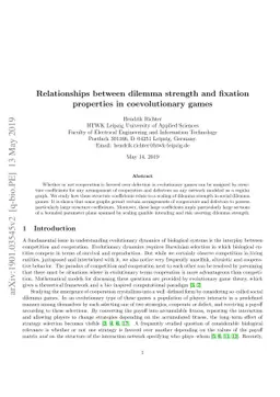 Relationships between dilemma strength and fixation properties in
  coevolutionary games