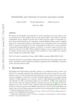 Identifiability and estimation of recursive max-linear models