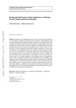 Background Subtraction in Real Applications: Challenges, Current Models
  and Future Directions