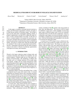 Residual Pyramid FCN for Robust Follicle Segmentation