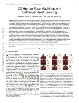 3D Human Pose Machines with Self-supervised Learning