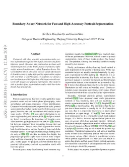 Boundary-Aware Network for Fast and High-Accuracy Portrait Segmentation