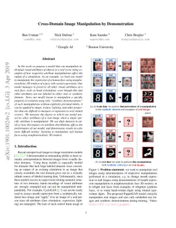 Cross-Domain Image Manipulation by Demonstration