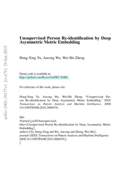 Unsupervised Person Re-identification by Deep Asymmetric Metric
  Embedding