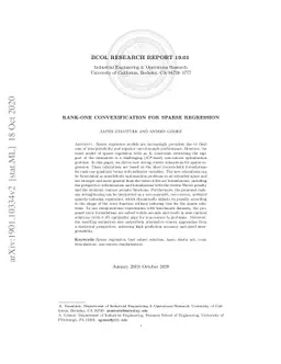 Rank-one Convexification for Sparse Regression