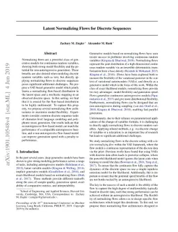 Latent Normalizing Flows for Discrete Sequences