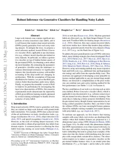 Robust Inference via Generative Classifiers for Handling Noisy Labels
