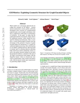 GEOMetrics: Exploiting Geometric Structure for Graph-Encoded Objects