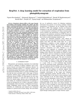 RespNet: A deep learning model for extraction of respiration from
  photoplethysmogram