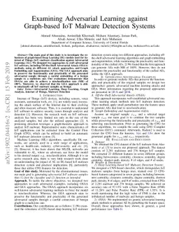 Examining Adversarial Learning against Graph-based IoT Malware Detection
  Systems