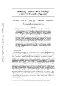 Rethinking Generative Mode Coverage: A Pointwise Guaranteed Approach