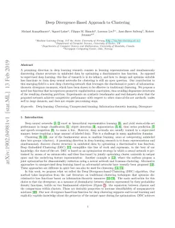 Deep Divergence-Based Approach to Clustering