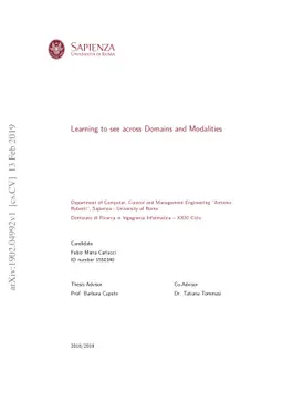 Learning to see across Domains and Modalities