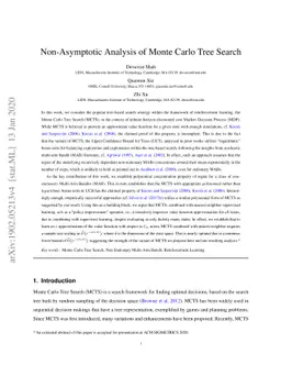 Non-Asymptotic Analysis of Monte Carlo Tree Search