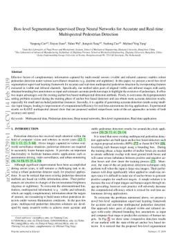 Box-level Segmentation Supervised Deep Neural Networks for Accurate and
  Real-time Multispectral Pedestrian Detection