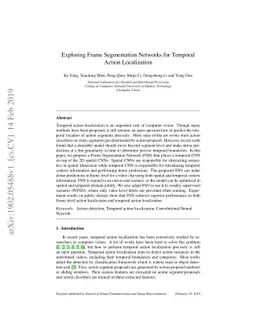 Exploring Frame Segmentation Networks for Temporal Action Localization