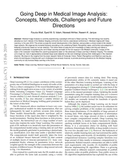 Going Deep in Medical Image Analysis: Concepts, Methods, Challenges and
  Future Directions