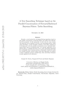 A New Smoothing Technique based on the Parallel Concatenation of
  Forward/Backward Bayesian Filters: Turbo Smoothing